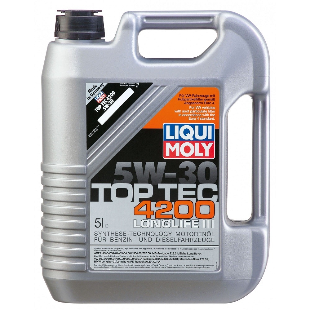 Ulei motor Liquy Moly 5w30 5L TOP TEC 4200 Pagina 2/piese-auto-peugeot/piese-auto-jeep/piese-auto-volkswagen - Ulei 5w30